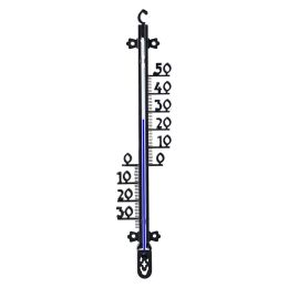 Gardtech Vertical Outdoor Thermometer,10 inch Plastic Thin Thermometer with a Hook for Garden,Greenhouse,Field,Balcony