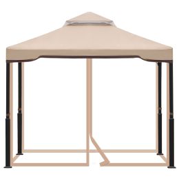 Gazebo Tent Outdoor Portable Gazebo Canopy Shelter-Khakii XH