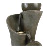 24inches Outdoor Waterfall Garden Fountain for Indoor and Outdoor, Patio and Garden