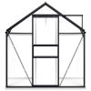 Greenhouse with Base Frame Anthracite Aluminum 38.9 ftÂ²