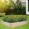 Square Wooden Planting Frame Ground Type 122*122*25.5cm