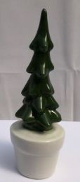 Miniature Ceramic Figurine Christmas Tree - 6"