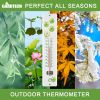 Gardtech Vertical Outdoor Thermometer with Fruit Pattern,11.7 inch Wall Temperature for Garden,Greenhouse,Field,Balcony